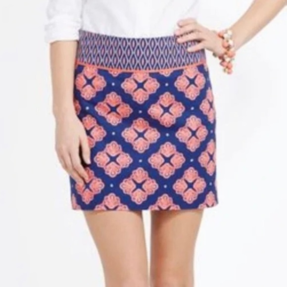 Vineyard Vines Shell Print Skirt Size 8 - Picture 1 of 6